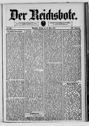 Der Reichsbote vom 13.03.1885