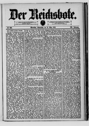 Der Reichsbote on Mar 14, 1885