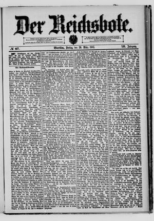 Der Reichsbote on Mar 20, 1885