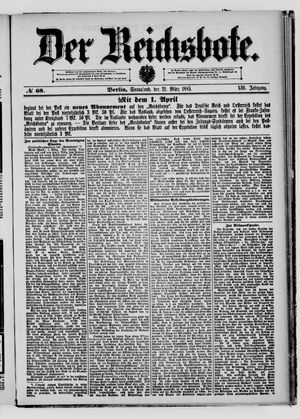 Der Reichsbote vom 21.03.1885