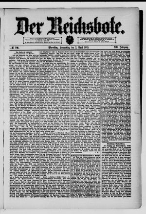 Der Reichsbote vom 02.04.1885