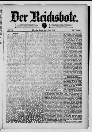 Der Reichsbote vom 03.04.1885