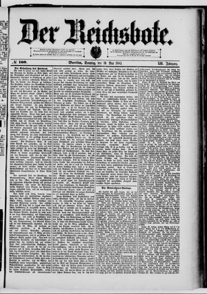 Der Reichsbote vom 10.05.1885