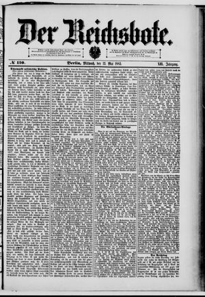 Der Reichsbote vom 13.05.1885