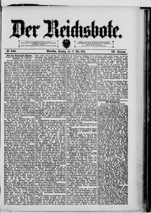 Der Reichsbote on May 17, 1885