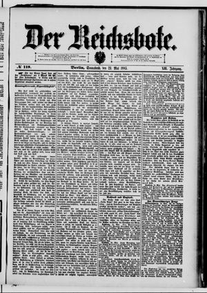 Der Reichsbote on May 23, 1885