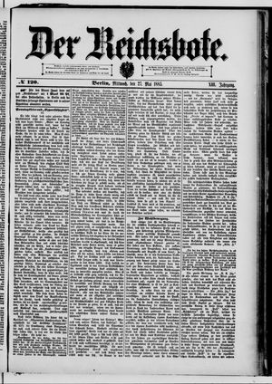 Der Reichsbote on May 27, 1885