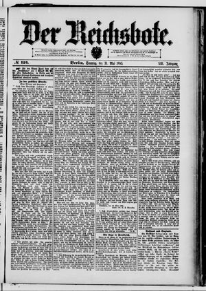 Der Reichsbote on May 31, 1885