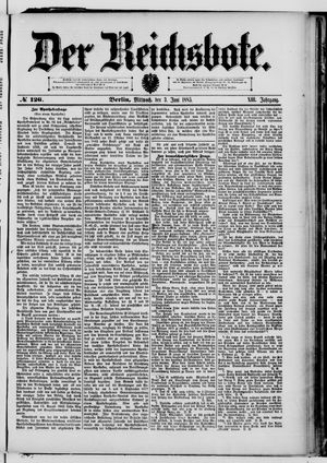 Der Reichsbote vom 03.06.1885