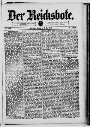 Der Reichsbote vom 05.06.1885