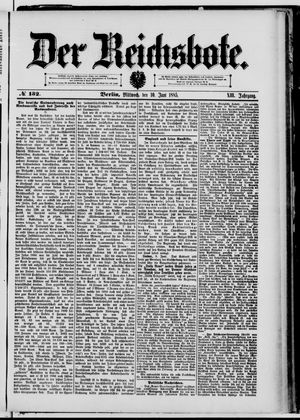 Der Reichsbote on Jun 10, 1885