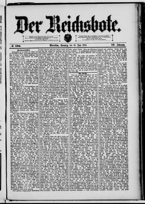 Der Reichsbote vom 14.06.1885