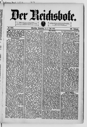 Der Reichsbote on Jul 2, 1885