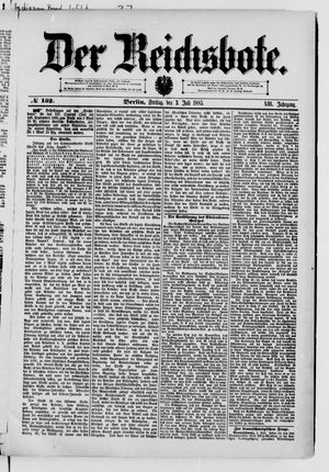 Der Reichsbote vom 03.07.1885
