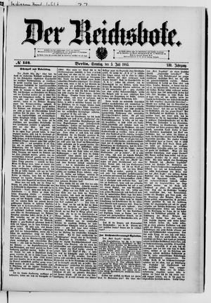 Der Reichsbote vom 05.07.1885