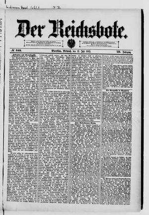 Der Reichsbote on Jul 15, 1885