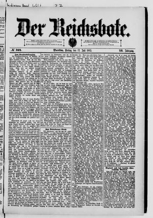 Der Reichsbote vom 17.07.1885
