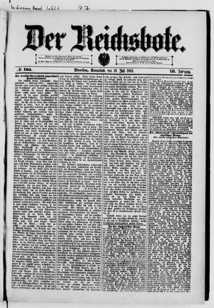 Der Reichsbote on Jul 18, 1885