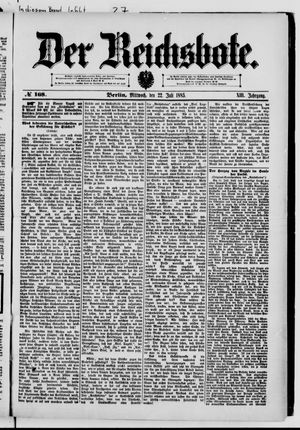 Der Reichsbote vom 22.07.1885