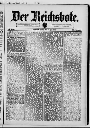 Der Reichsbote vom 24.07.1885