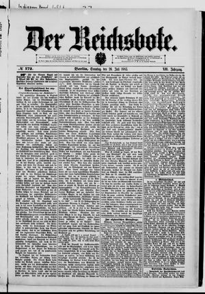 Der Reichsbote vom 26.07.1885