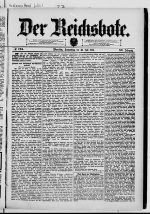 Der Reichsbote vom 30.07.1885