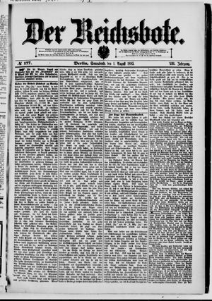 Der Reichsbote on Aug 1, 1885