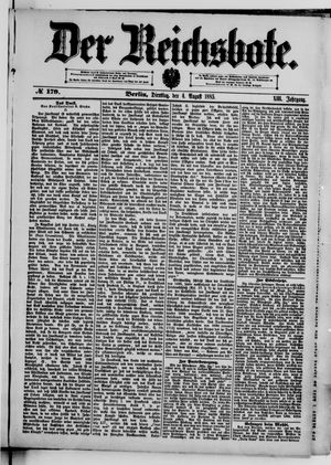 Der Reichsbote on Aug 4, 1885