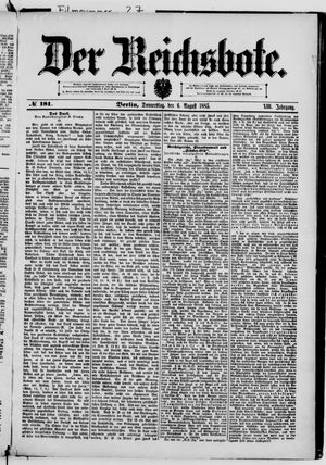 Der Reichsbote on Aug 6, 1885