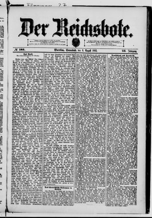 Der Reichsbote on Aug 8, 1885