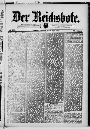 Der Reichsbote vom 20.08.1885