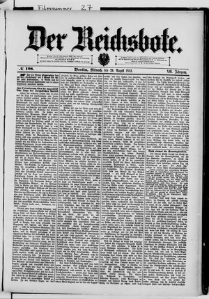 Der Reichsbote vom 26.08.1885