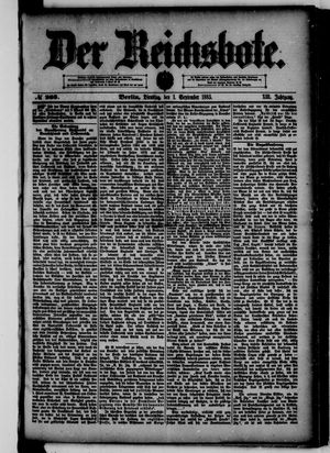 Der Reichsbote on Sep 1, 1885