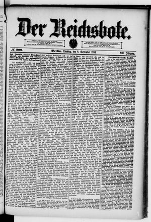 Der Reichsbote vom 08.09.1885
