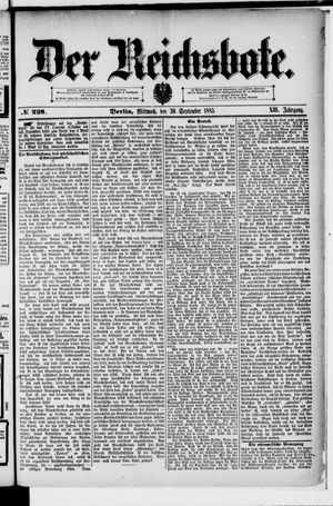 Der Reichsbote vom 30.09.1885