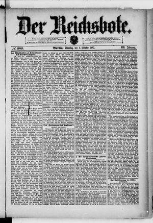 Der Reichsbote on Oct 4, 1885