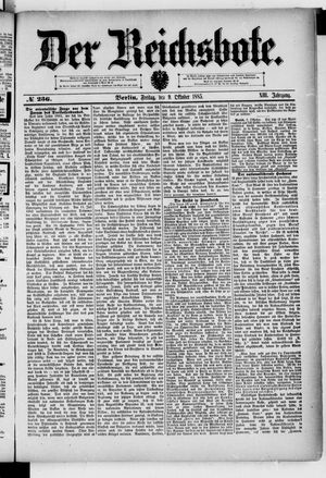 Der Reichsbote on Oct 9, 1885