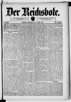 Der Reichsbote vom 24.10.1885