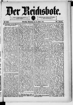 Der Reichsbote vom 31.10.1885