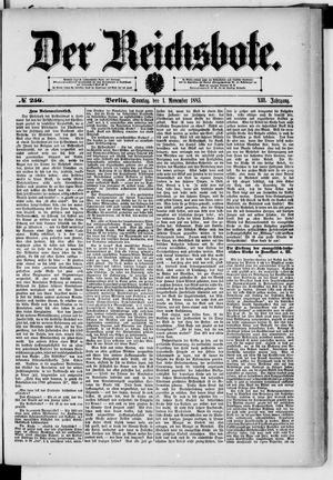 Der Reichsbote on Nov 1, 1885
