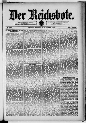Der Reichsbote vom 14.11.1885