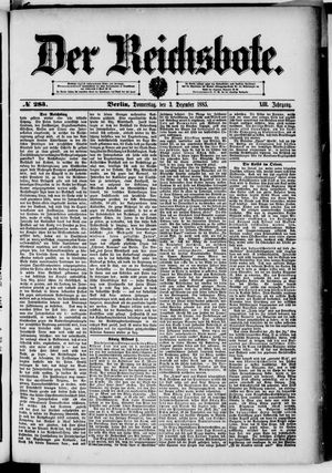 Der Reichsbote vom 03.12.1885