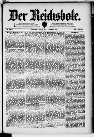 Der Reichsbote vom 04.12.1885