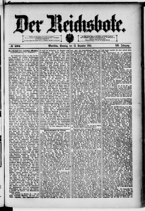 Der Reichsbote vom 13.12.1885
