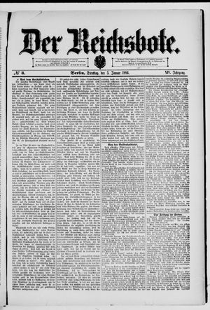 Der Reichsbote vom 05.01.1886