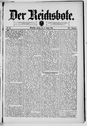 Der Reichsbote vom 08.01.1886