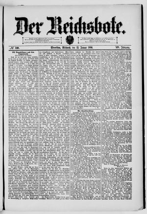 Der Reichsbote on Jan 13, 1886