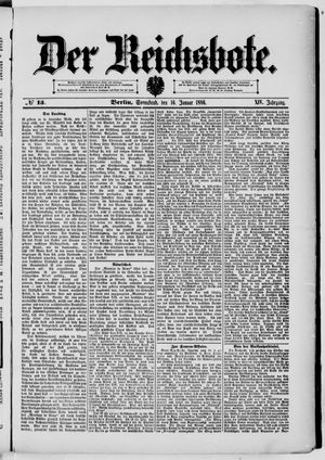 Der Reichsbote vom 16.01.1886