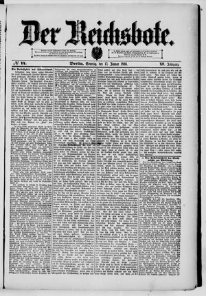 Der Reichsbote vom 17.01.1886