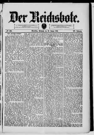 Der Reichsbote vom 20.01.1886